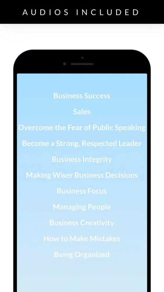 Zrzuty ekranu Business Success Hypnosis