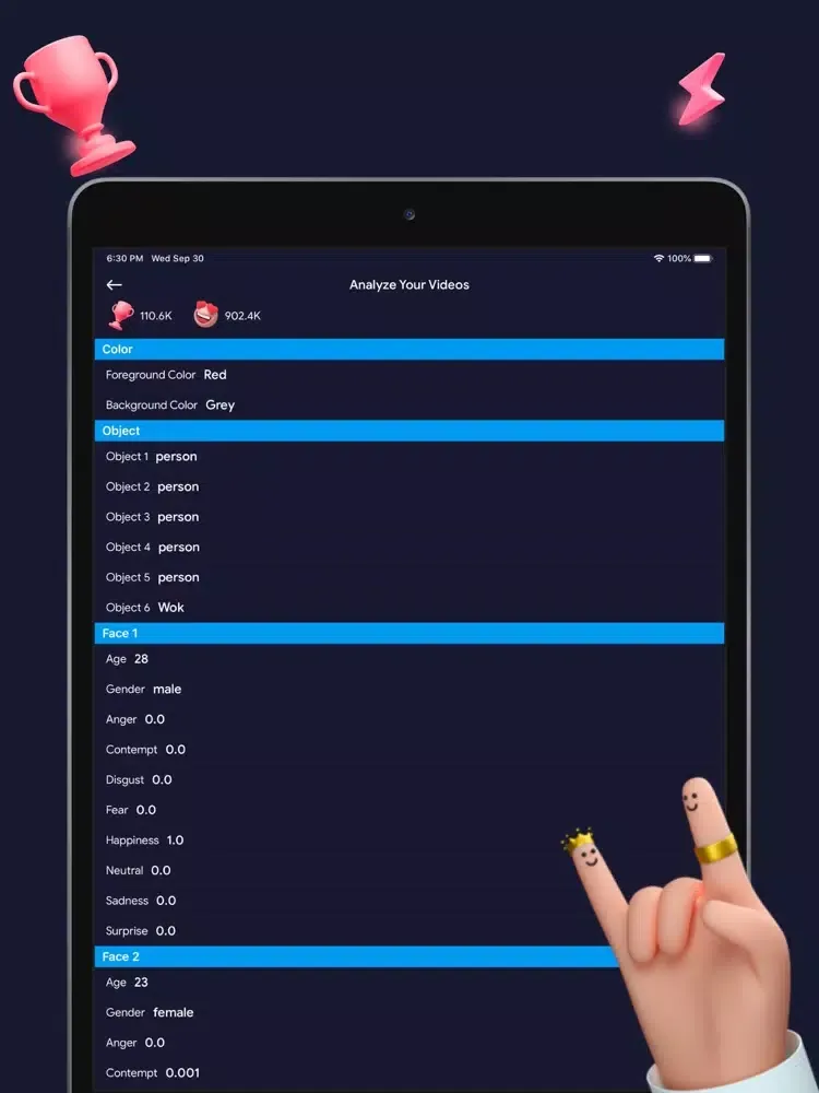 Capturas de tela do Tiki - Follower & Likes Report iPad 