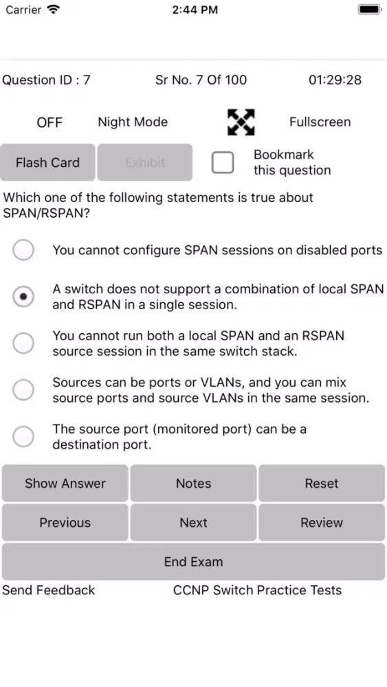 Exam Simulator For CCNP Switch应用截图