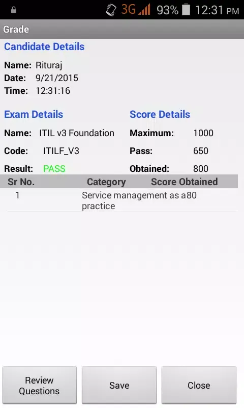 ITIL Foundation Exam Simulator स्क्रीनशॉट
