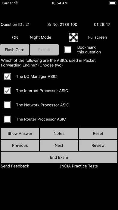 Tangkapan layar Exam Sim For JNCIA Junos