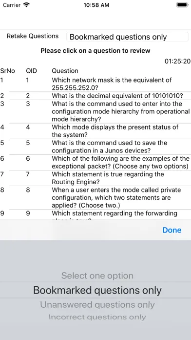 Tangkapan layar Exam Sim For JNCIA Junos