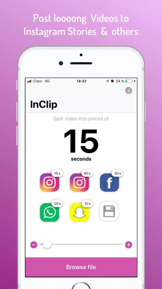 InClip for Instagram Ekran Görüntüleri
