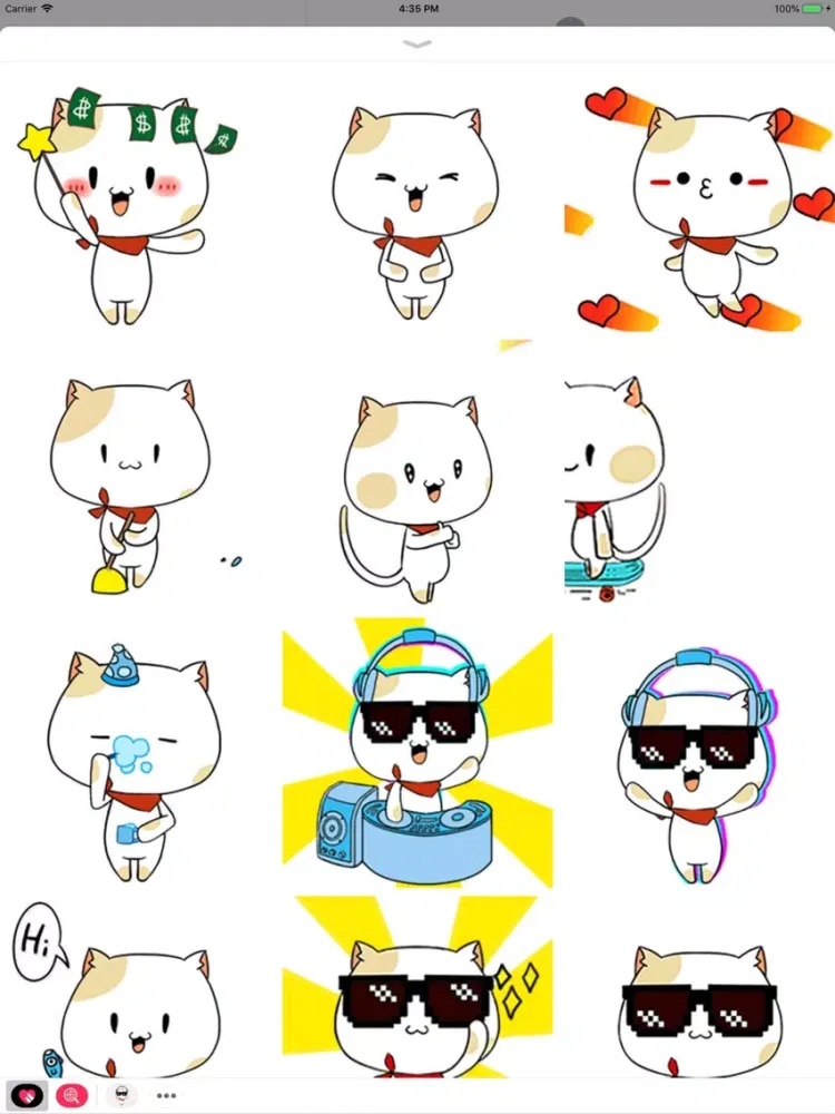 Zrzuty ekranu Cool Cat Animated Stickers iPad 