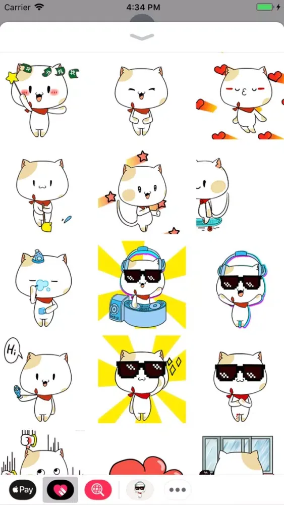 Zrzuty ekranu Cool Cat Animated Stickers