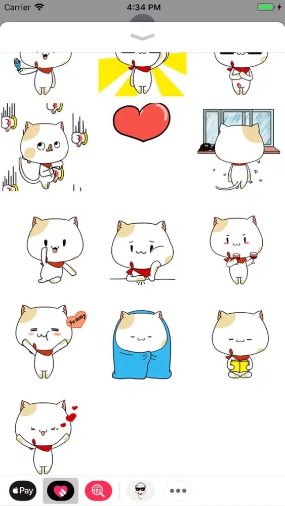 Zrzuty ekranu Cool Cat Animated Stickers