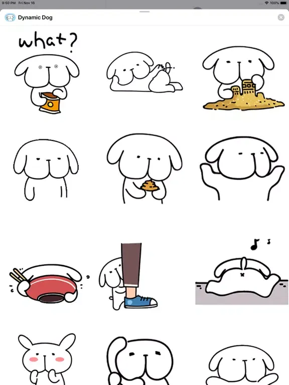 Captures d'écran de Dynamic Dog Animated Stickers iPad 