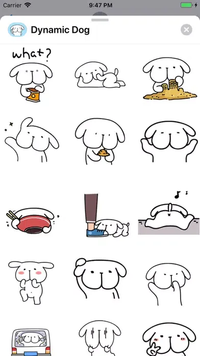 Captures d'écran de Dynamic Dog Animated Stickers