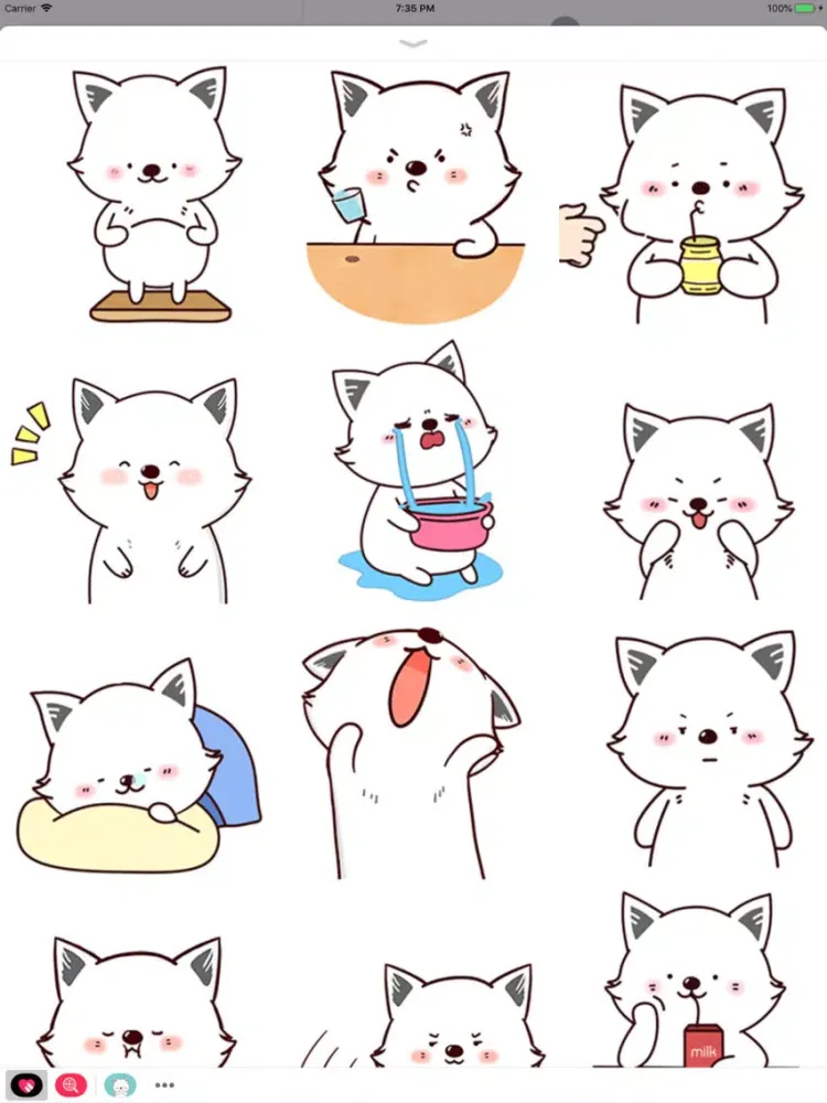 Funny Puppy Animated Stickers iPad 應用截圖