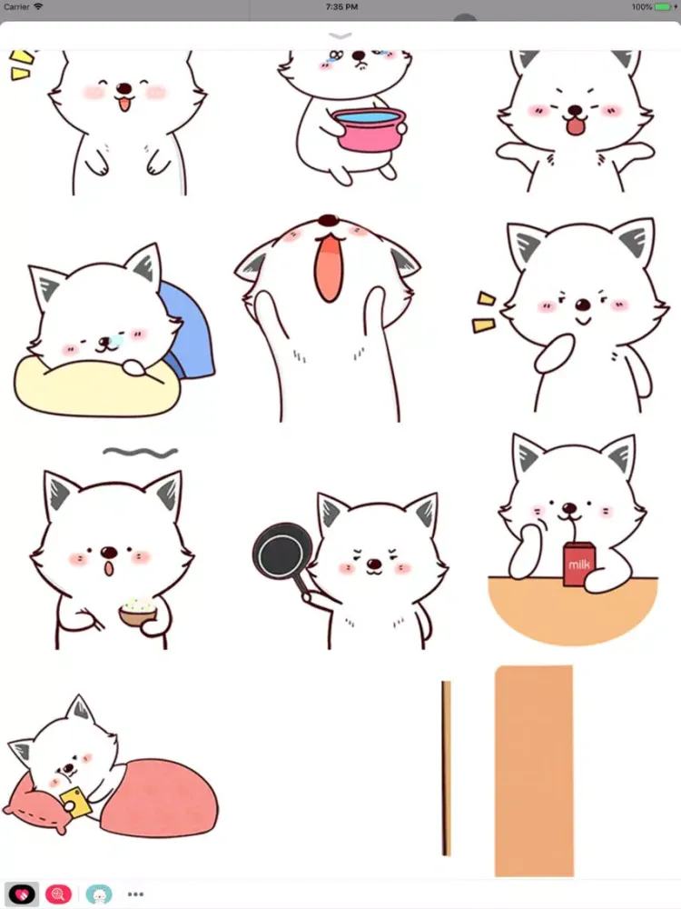 Funny Puppy Animated Stickers iPad 應用截圖