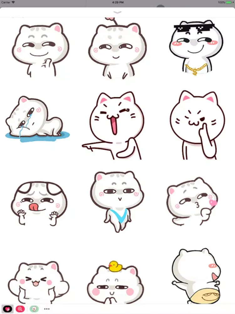 تصاویر Luna Cat Animated Stickers iPad 
