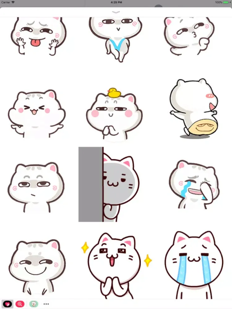 تصاویر Luna Cat Animated Stickers iPad 
