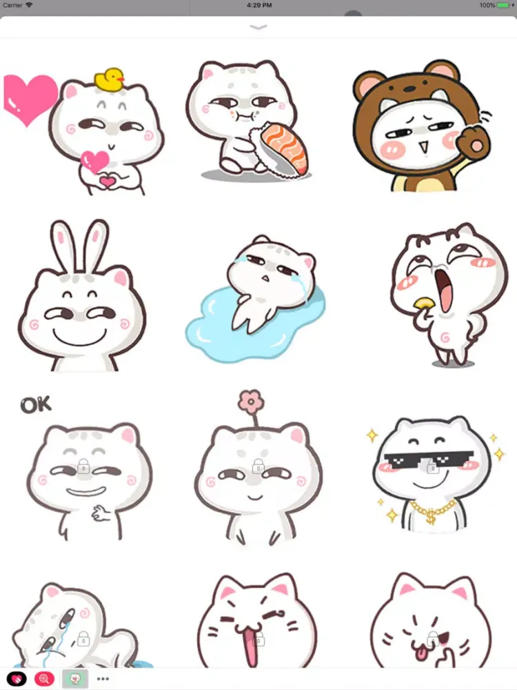 تصاویر Luna Cat Animated Stickers iPad 