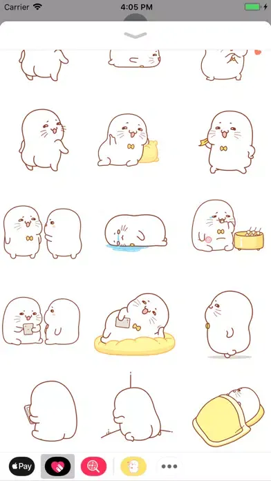 Screenshot di Tiny Seal Animated Stickers
