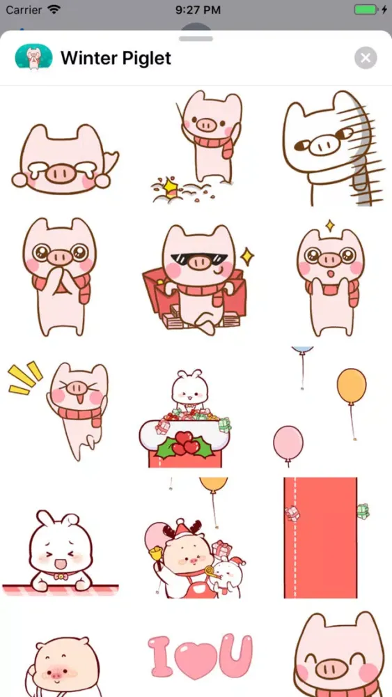 Capturas de pantalla de Winter Piglet Animated