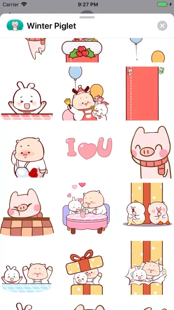 Capturas de pantalla de Winter Piglet Animated