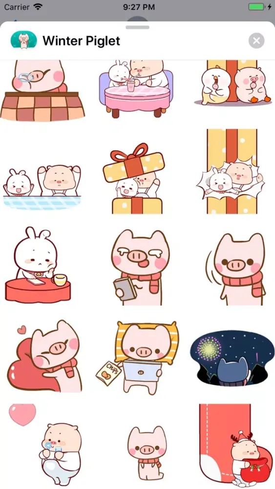 Capturas de pantalla de Winter Piglet Animated