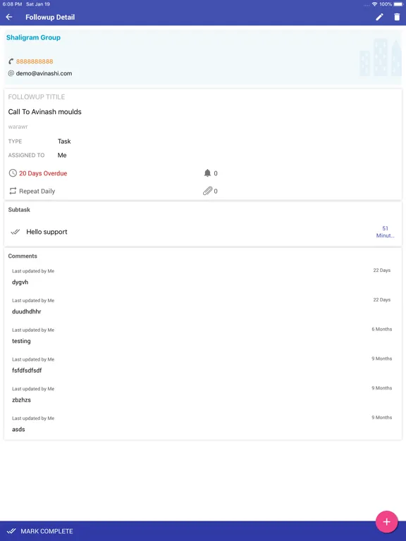 تصاویر MeraCRM iPad 