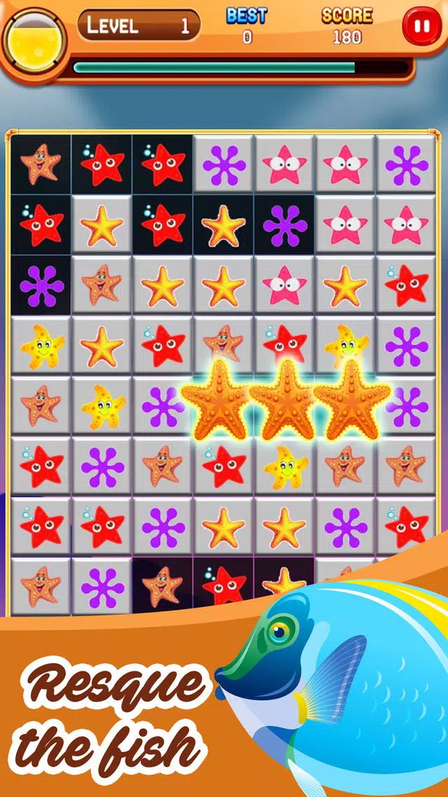 Star Fish Match 3 Screenshots