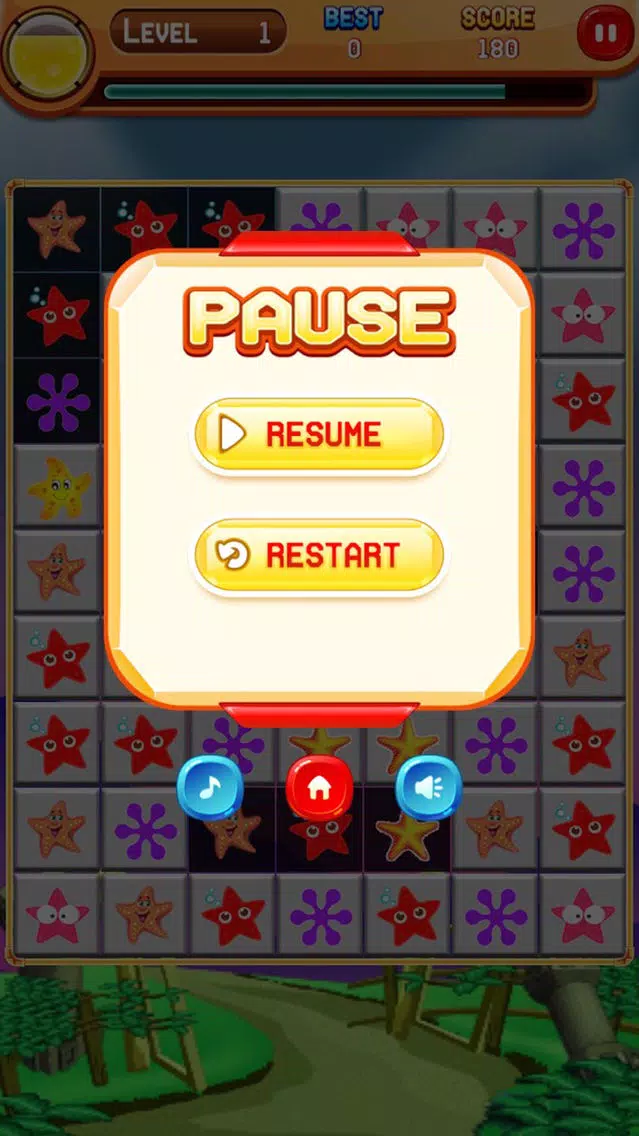 Star Fish Match 3 Screenshots