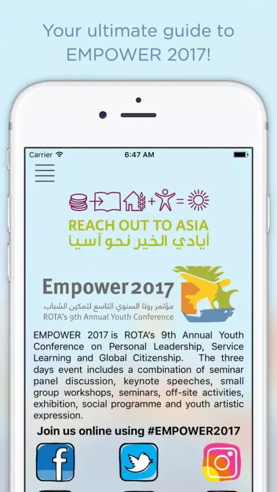 Capturas de tela do EMPOWER 2018