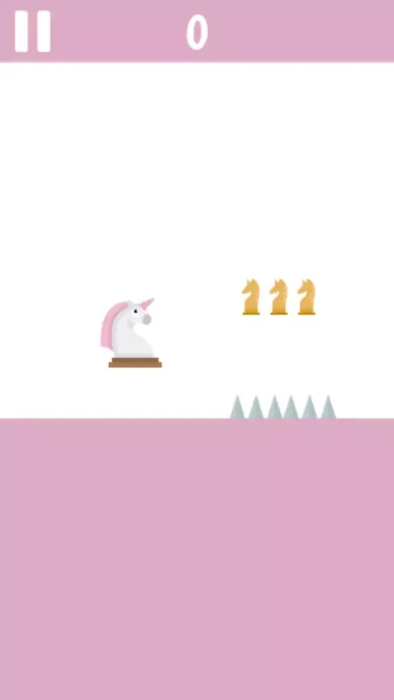 Ảnh chụp màn hình của Pink Unicorn Chess Jumper