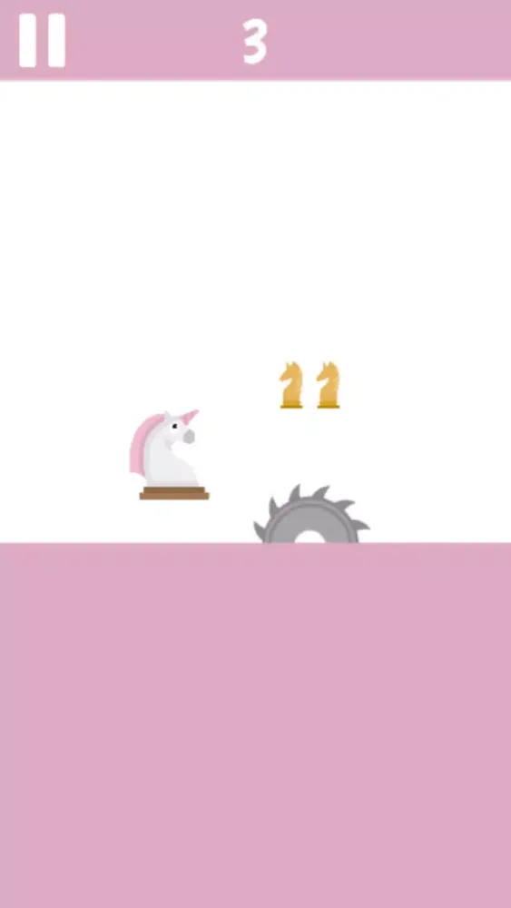 Ảnh chụp màn hình của Pink Unicorn Chess Jumper