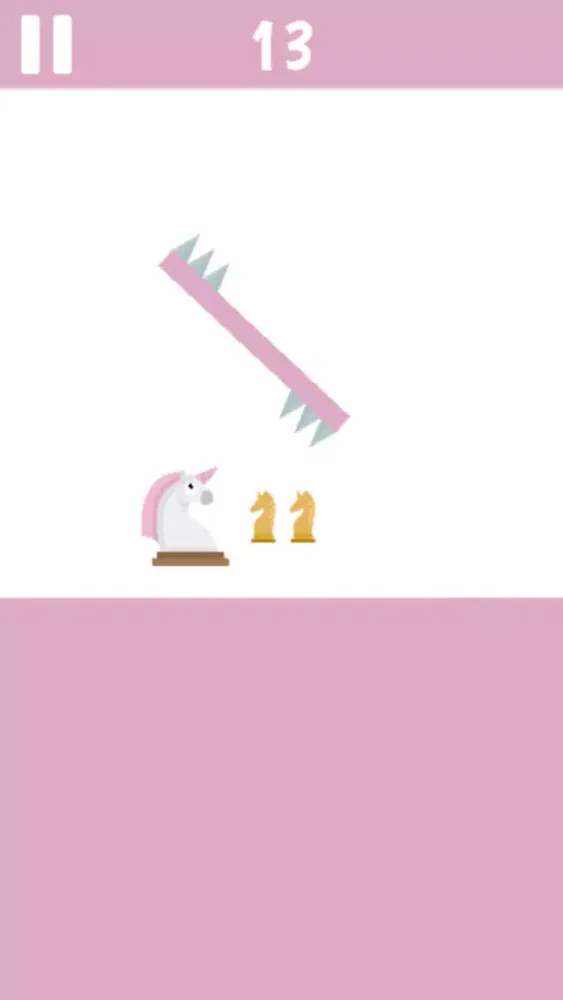 Ảnh chụp màn hình của Pink Unicorn Chess Jumper