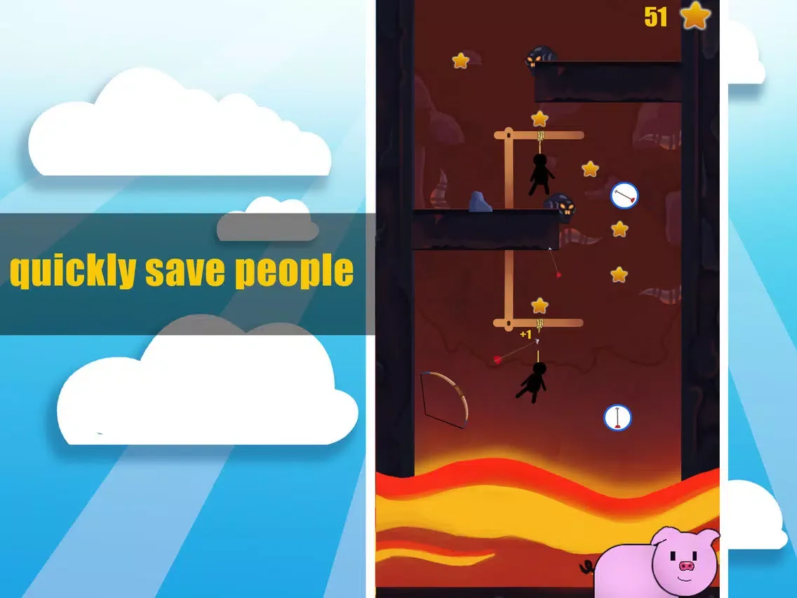 تصاویر Arrow hunting gallows stickman iPad 