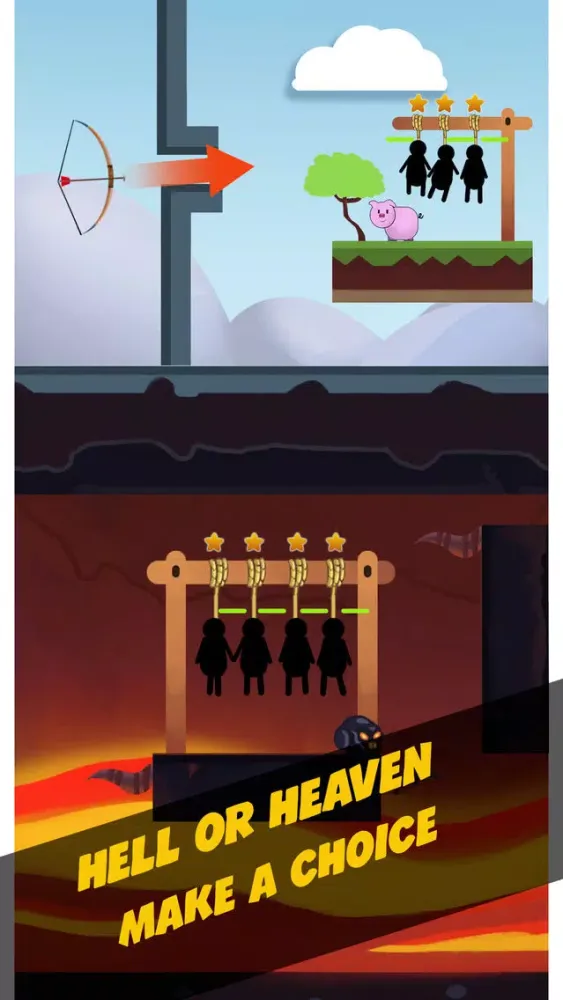 تصاویر Arrow hunting gallows stickman