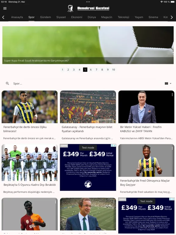 Captures d'écran de Demokrasi Gazetesi iPad 
