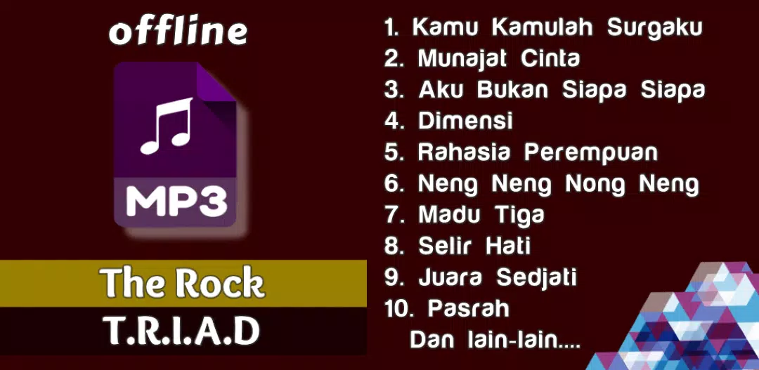 The Rock TRIAD Mp3 Offline Screenshots