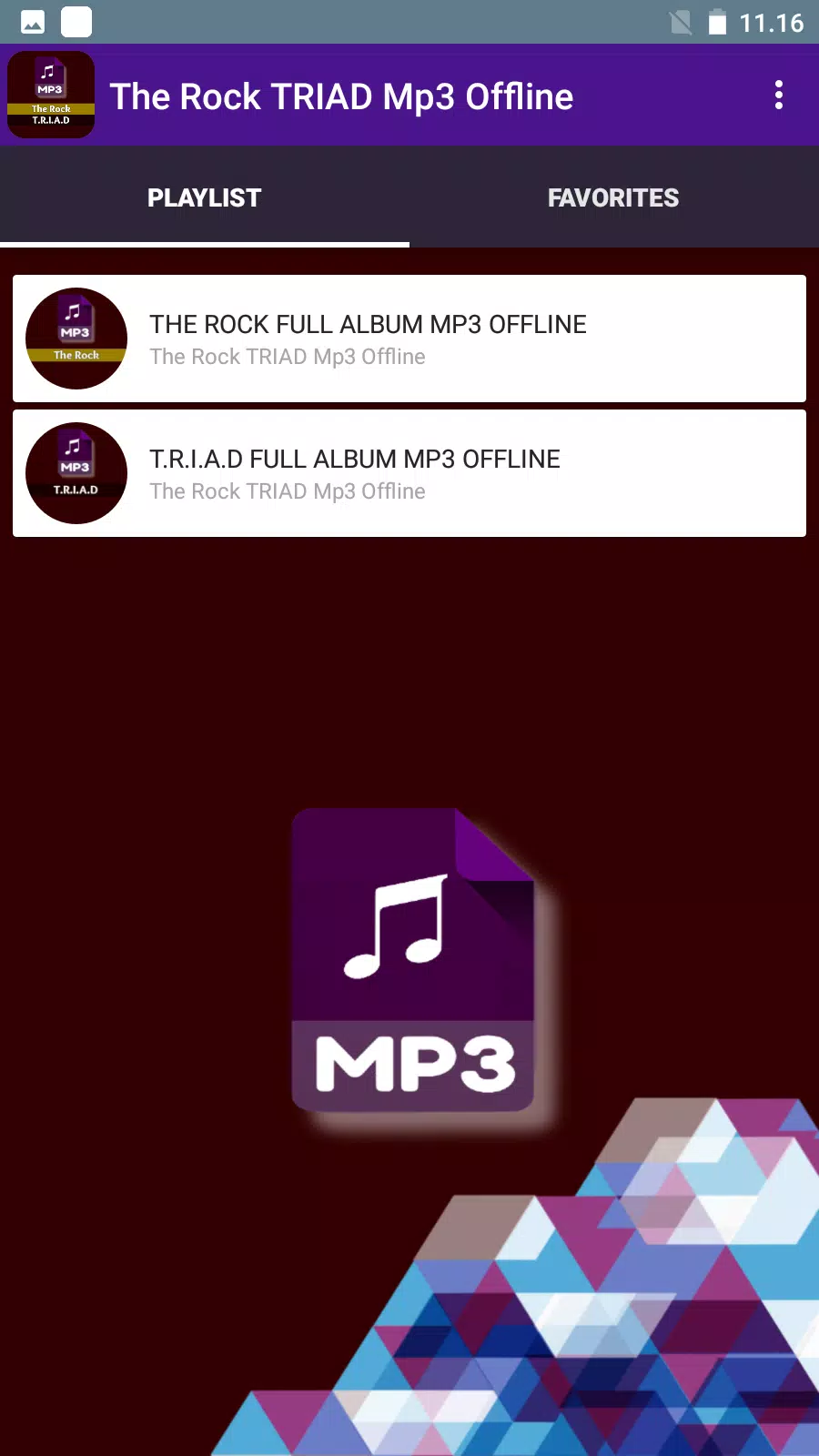 The Rock TRIAD Mp3 Offline Screenshots