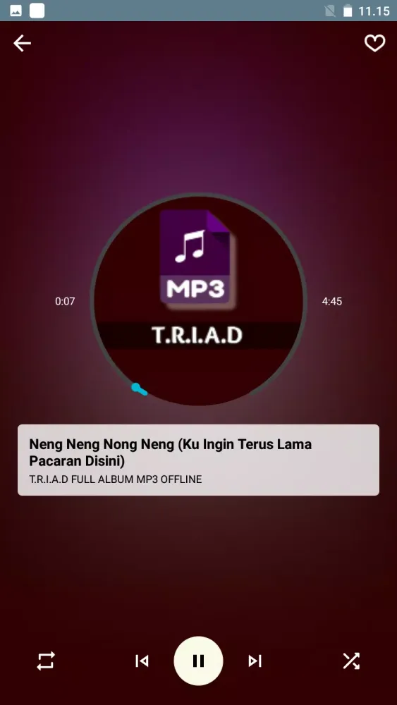 The Rock TRIAD Mp3 Offline 스크린샷