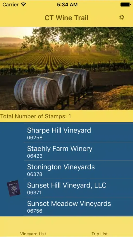 Скриншоты CT Wine Trail Companion