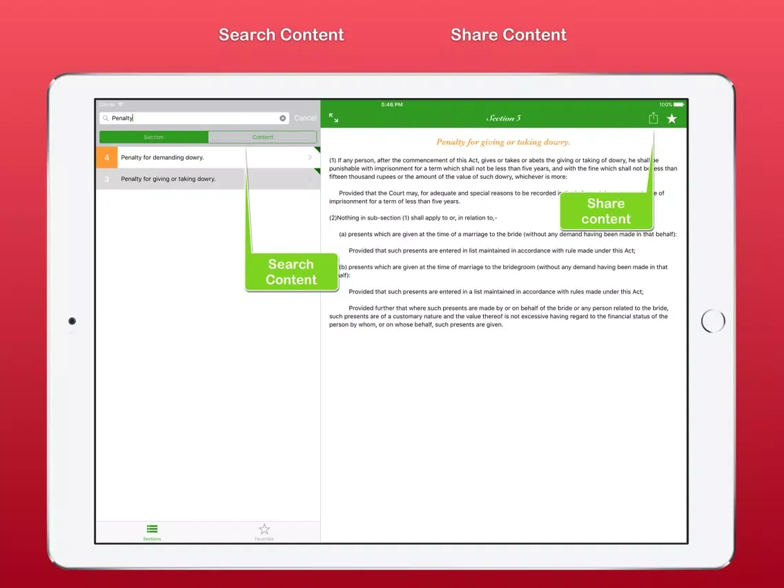 Screenshot di Dowry Prohibition Act iPad 