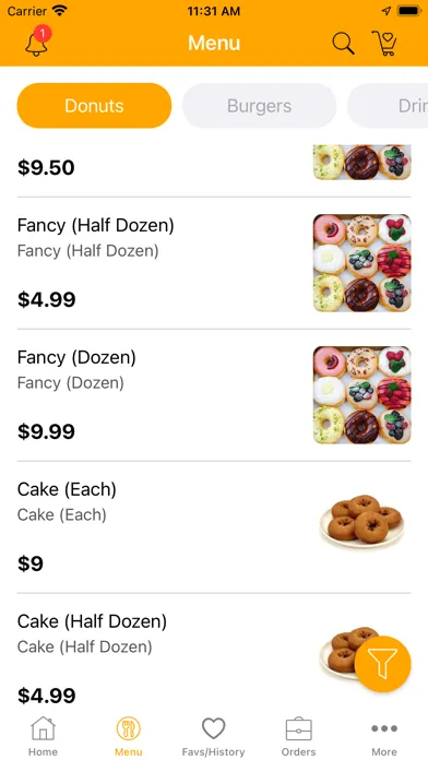 Tangkapan skrin Pauls Donut