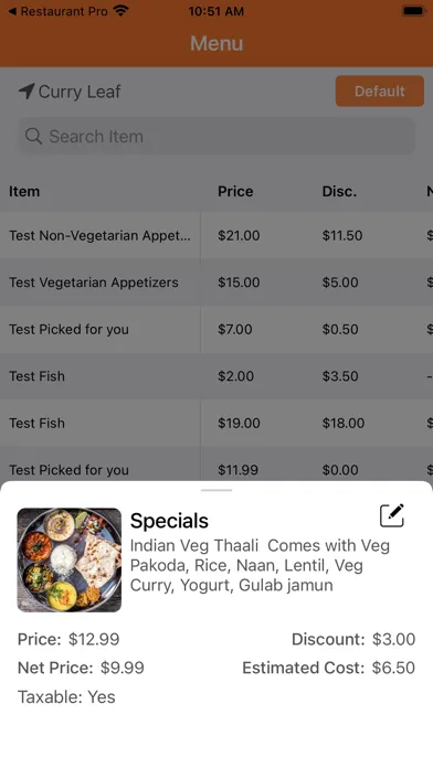 Smart Restaurant Pro スクリーンショット