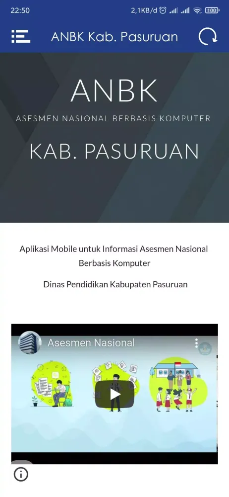 Capturas de tela do ANBK Kab. Pasuruan