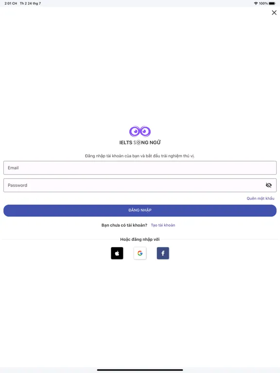 Học IELTS Song Ngữ iPad  スクリーンショット