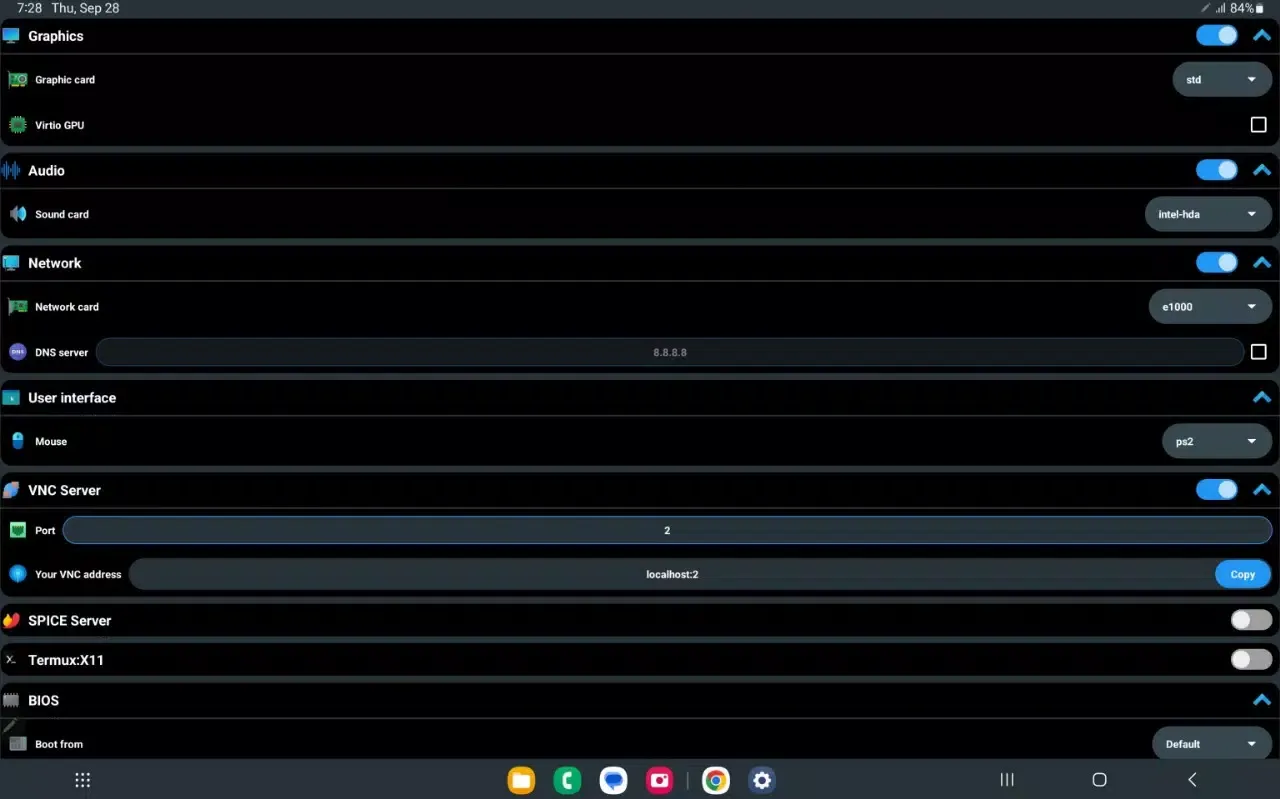 Zrzuty ekranu Create Qemu x86_64 Command