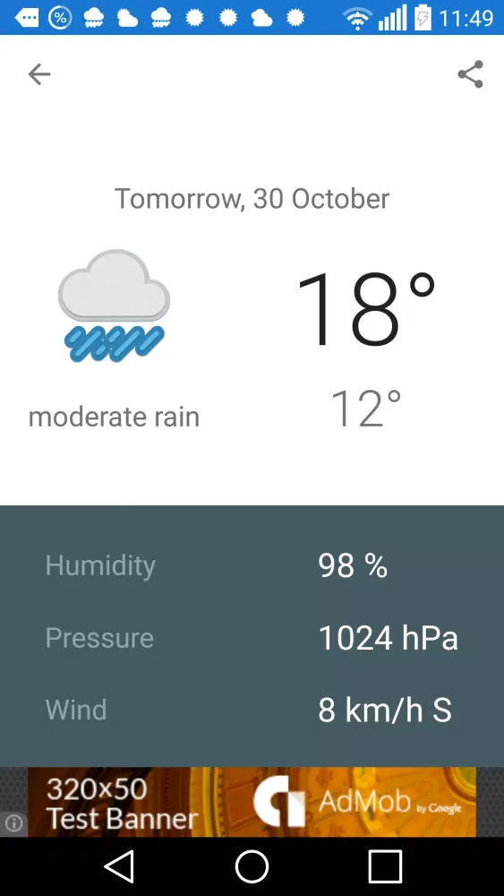 London - weather Screenshots