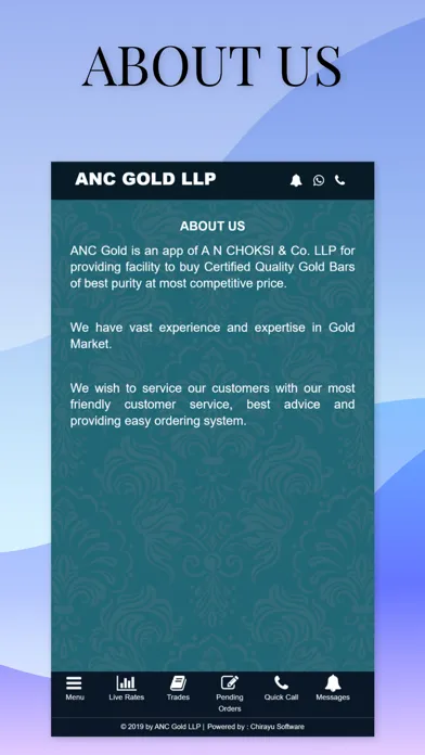 ANC GOLD LLP سکرین شاٹس