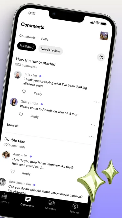 Скриншоты Spotify for Podcasters