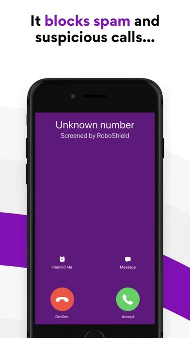 Tangkapan skrin Robo Shield Spam Call Blocker