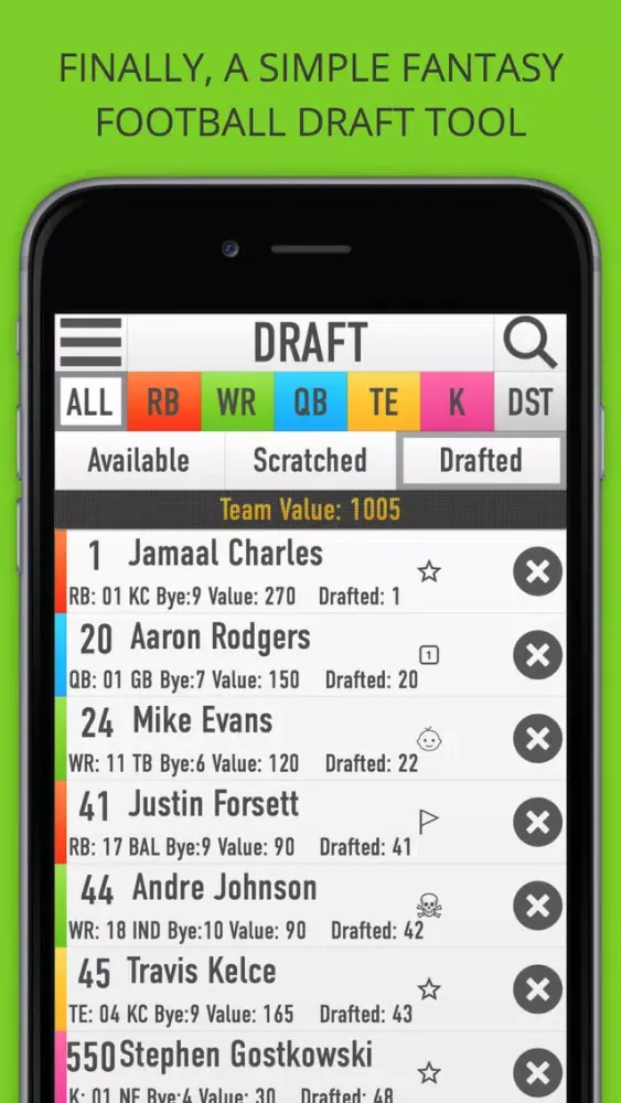 Draft Oracle - Fantasy Football Draft Tool スクリーンショット