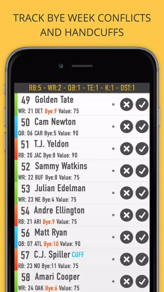 Draft Oracle - Fantasy Football Draft Tool スクリーンショット