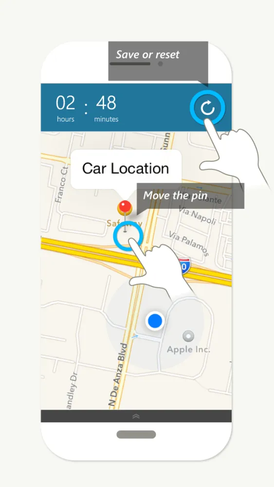 Parked & find your car with ease سکرین شاٹس