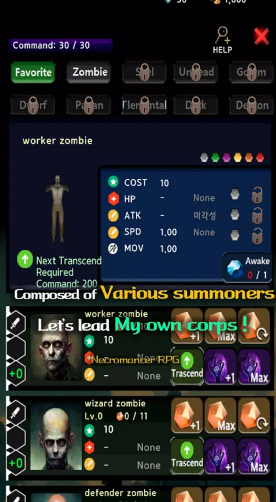 Capturas de tela do Necromancer RPG