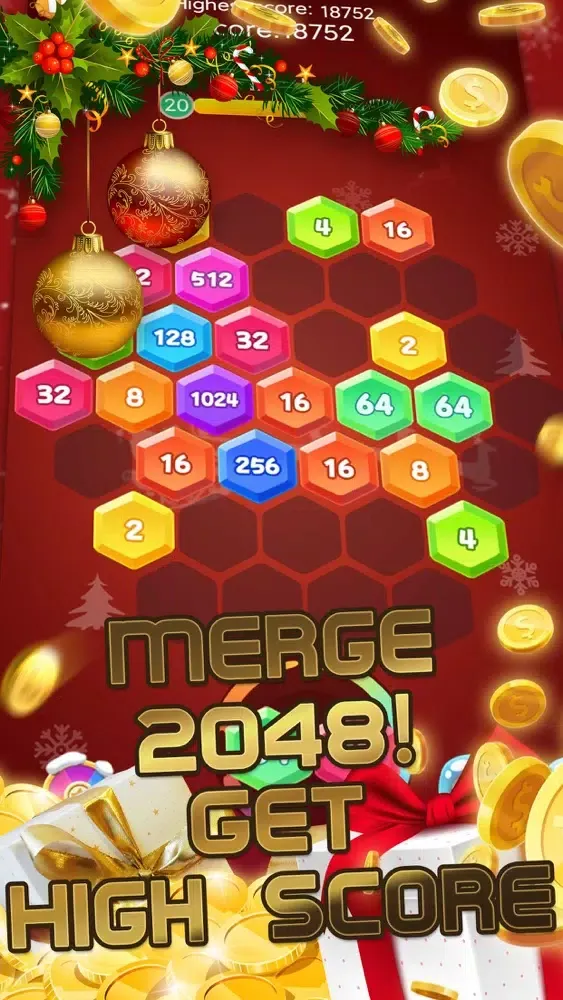 Crazy Xmas 2048 Screenshots